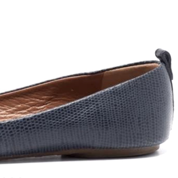 Tory Burch Mini Miller Lizard Leather Ballet Flats - Picture 5 of 16